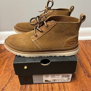 Ugg Neumel Unlined Leather Chukka Brown Mens Size 7